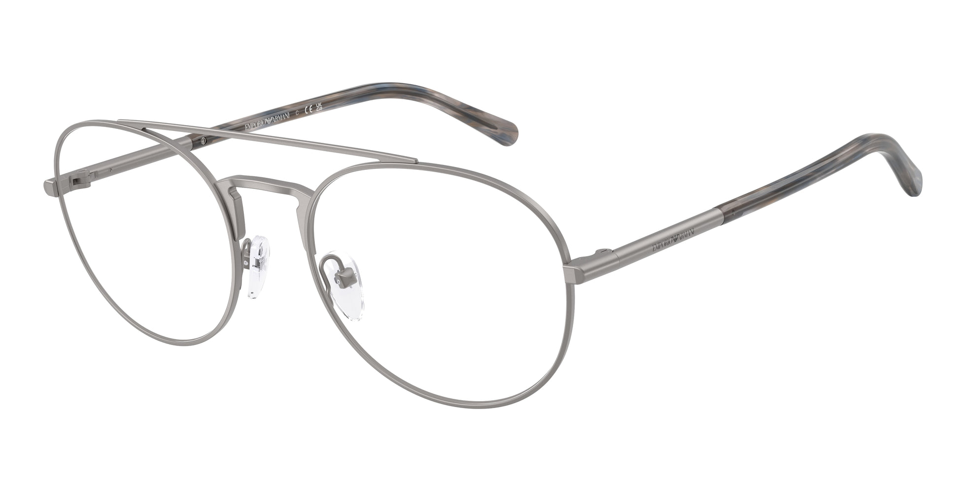 Emporio Armani EA1178 Pilot Eyeglasses  3003-Matte Gunmetal 55-145-20 - Color Map Grey