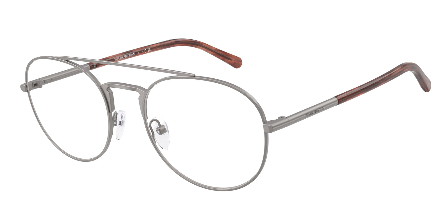 Emporio Armani EA1178 Pilot Eyeglasses  3423-Matte Gunmetal 55-145-20 - Color Map Grey