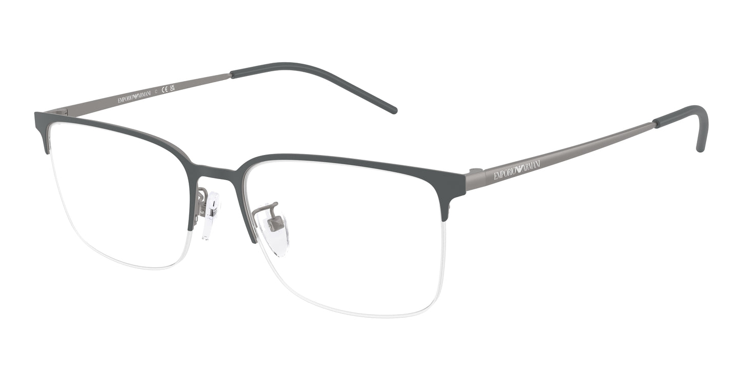 Emporio Armani EA1179D Irregular Eyeglasses  3010-Matte Grey 56-145-18 - Color Map Grey