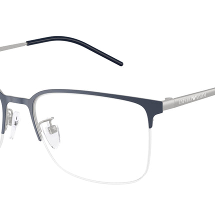 Emporio Armani EA1179D Irregular Eyeglasses  3018-Matte Blue 56-145-18 - Color Map Blue