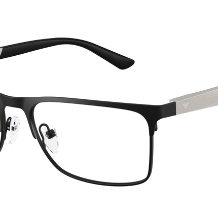 Emporio Armani EA1183 Rectangle Eyeglasses  3431-Matte Black 56-145-17 - Color Map Black