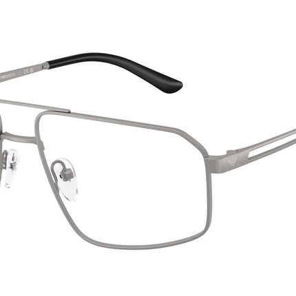 Emporio Armani EA1184 Pilot Eyeglasses  3032-Brushed Matte Gunmetal 58-145-16 - Color Map Grey