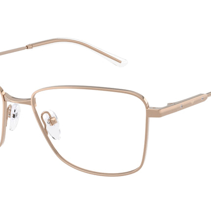 Emporio Armani EA1185B Irregular Eyeglasses  3011-Shiny Rose Gold 56-140-17 - Color Map Gold