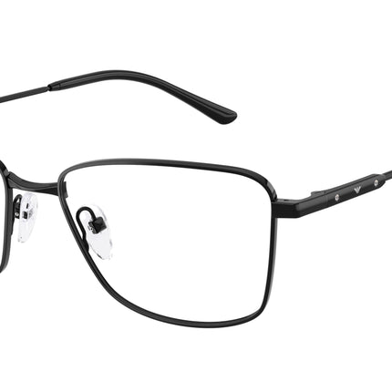 Emporio Armani EA1185B Irregular Eyeglasses  3014-Shiny Black 56-140-17 - Color Map Black