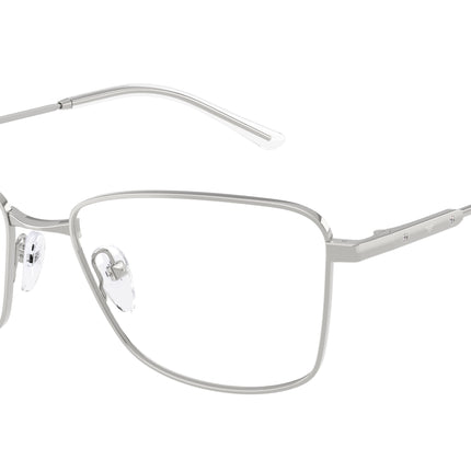 Emporio Armani EA1185B Irregular Eyeglasses  3015-Shiny Silver 56-140-17 - Color Map Silver