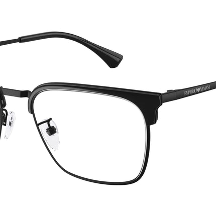 Emporio Armani EA1186D Square Eyeglasses  3001-Matte Black 55-145-19 - Color Map Black