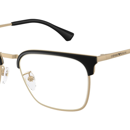 Emporio Armani EA1186D Square Eyeglasses  3002-Matte Pale Gold 55-145-19 - Color Map Gold