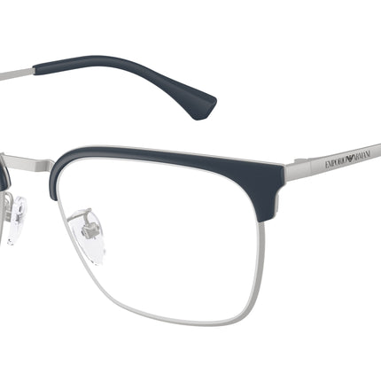Emporio Armani EA1186D Square Eyeglasses  3015-Matte Silver 55-145-19 - Color Map Silver