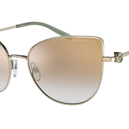 Emporio Armani EA2115 Cat Eye Sunglasses  301367-Pale Gold 56-140-17 - Color Map Gold