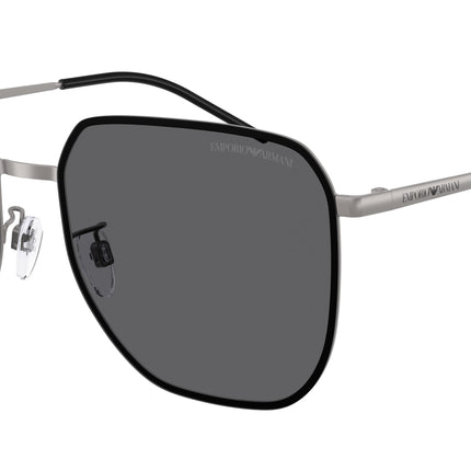 Emporio Armani EA2135D Square Sunglasses  300381-Matte Gunmetal 60-145-17 - Color Map Grey