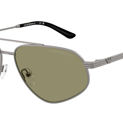Emporio Armani EA2156 Pilot Sunglasses  30032A-Matte Gunmetal 59-145-14 - Color Map Grey