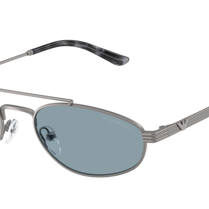 Emporio Armani EA2157 Pilot Sunglasses  300372-Matte Gunmetal 54-145-20 - Color Map Grey