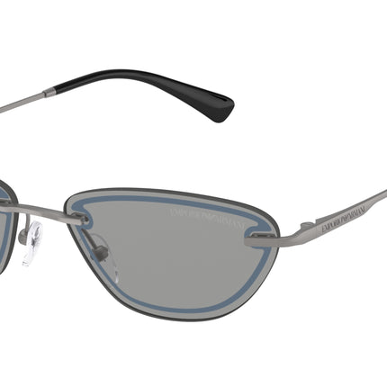 Emporio Armani EA2158 Cat Eye Sunglasses  3003/1-Matte Gunmetal 57-140-16 - Color Map Grey