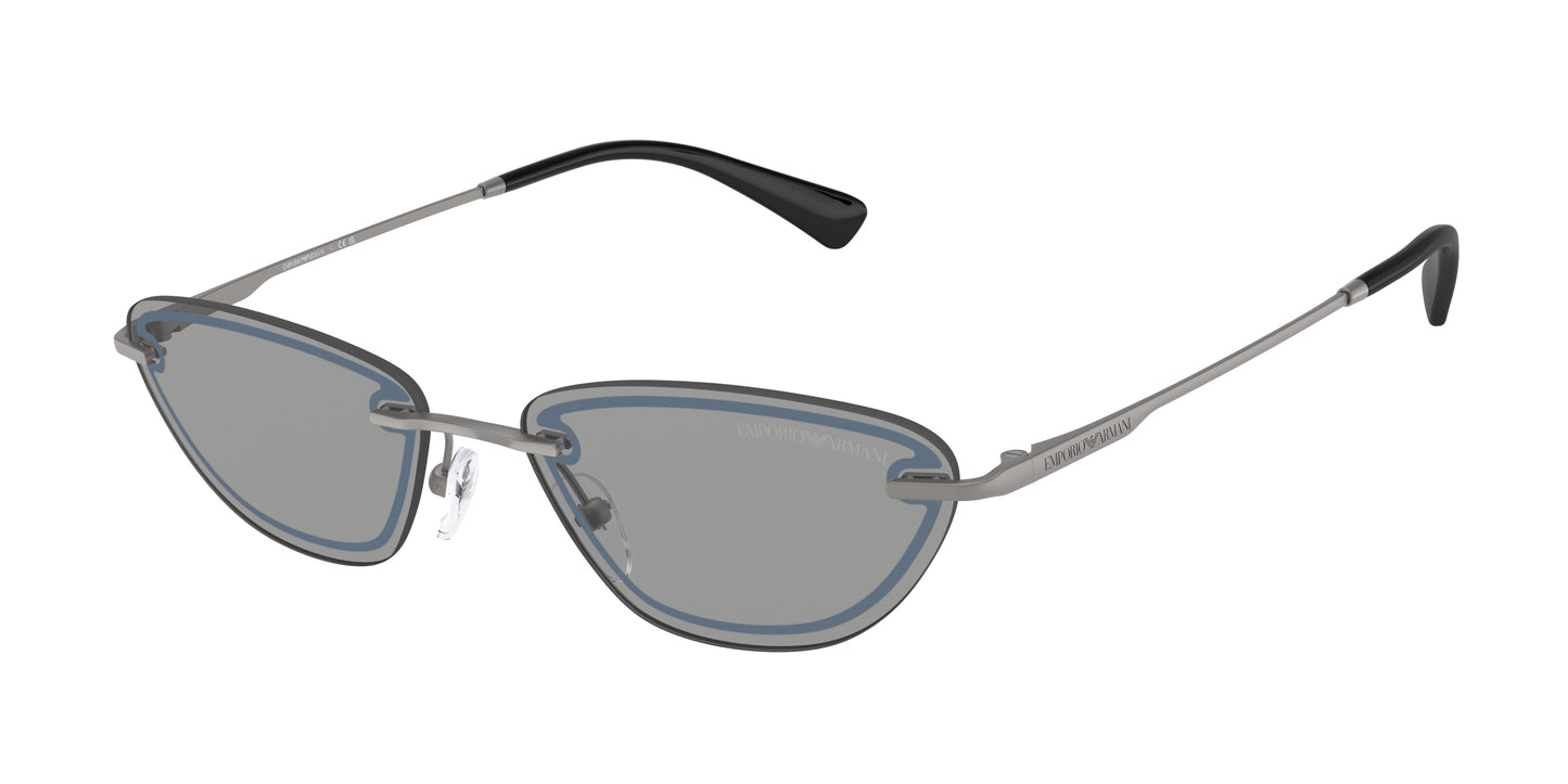 Emporio Armani EA2158 Cat Eye Sunglasses  3003/1-Matte Gunmetal 57-140-16 - Color Map Grey