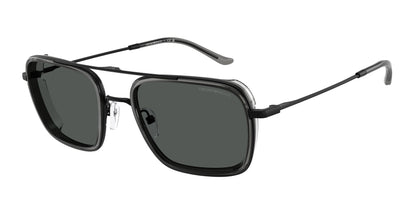 Emporio Armani EA2162 Square Sunglasses  300187-Matte Black 54-145-21 - Color Map Black