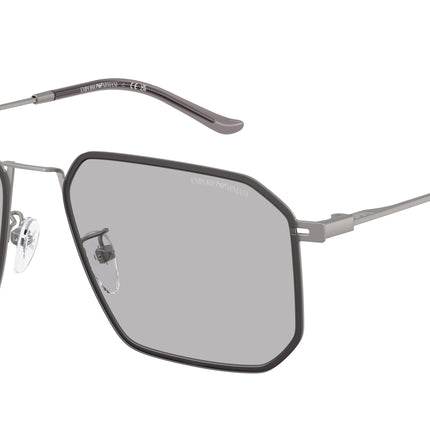 Emporio Armani EA2165D Irregular Sunglasses  300387-Matte Gunmetal 58-145-16 - Color Map Grey