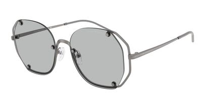 Emporio Armani EA2168 Irregular Sunglasses  300387-Matte Gunmetal 54-140-18 - Color Map Grey