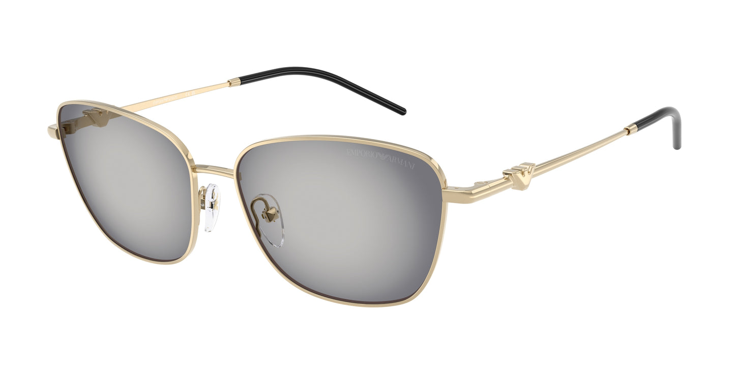 Emporio Armani EA2170 Irregular Sunglasses  30138G-Shiny Pale Gold 57-140-15 - Color Map Gold