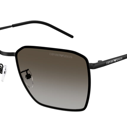 Emporio Armani EA2172D Square Sunglasses  300113-Matte Black 60-150-17 - Color Map Black