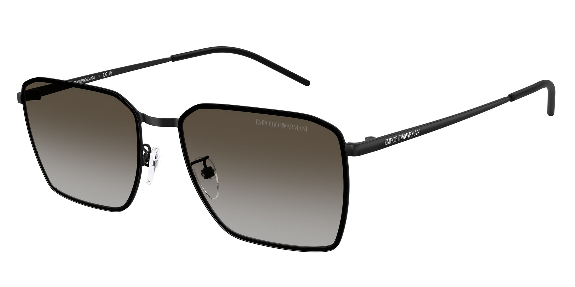 Emporio Armani EA2172D Square Sunglasses  300113-Matte Black 60-150-17 - Color Map Black