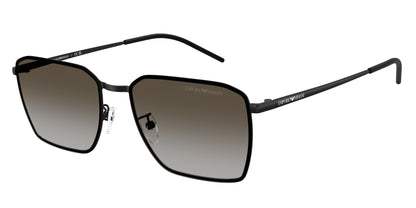 Emporio Armani EA2172D Square Sunglasses  300113-Matte Black 60-150-17 - Color Map Black