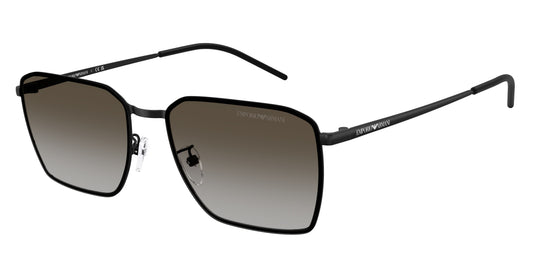 Emporio Armani EA2172D Square Sunglasses  300113-Matte Black 60-150-17 - Color Map Black