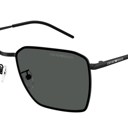 Emporio Armani EA2172D Square Sunglasses  300187-Matte Black 60-150-17 - Color Map Black