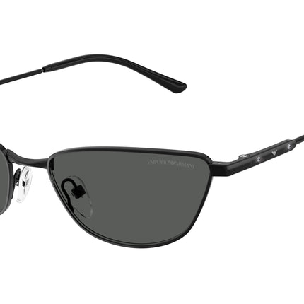 Emporio Armani EA2174B Cat Eye Sunglasses  301487-Shiny Black 55-140-17 - Color Map Black