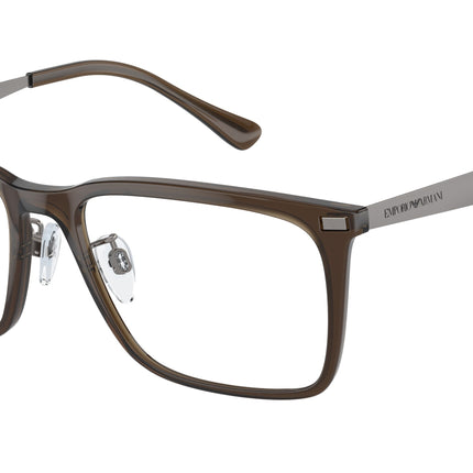 Emporio Armani EA3169F Rectangle Eyeglasses  6147- 55-150-17 - Color Map Brown