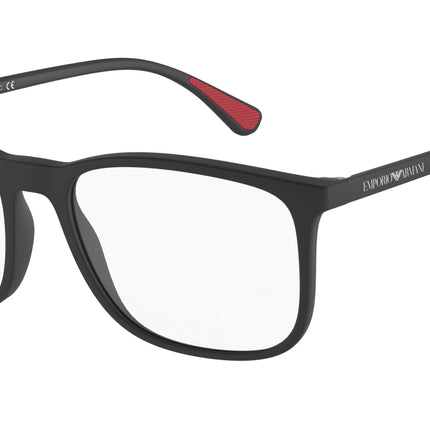 Emporio Armani EA3177 Rectangle Eyeglasses  5042-Matte Black 55-145-18 - Color Map Black