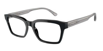 Emporio Armani EA3192 Rectangle Eyeglasses  5378-Shiny Black 53-145-18 - Color Map Black