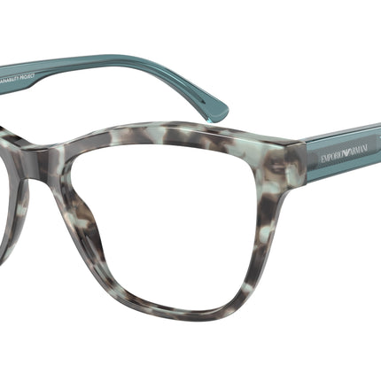 Emporio Armani EA3193 Cat Eye Eyeglasses  5097-Shiny Blue Havana 52-140-16 - Color Map Blue