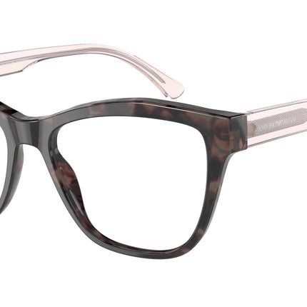 Emporio Armani EA3193 Cat Eye Eyeglasses  5410-Shiny Pink Havana 54-140-16 - Color Map Pink