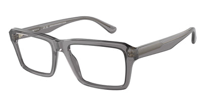 Emporio Armani EA3206 Rectangle Eyeglasses  5075-Shiny Transparent Grey 56-145-18 - Color Map Grey