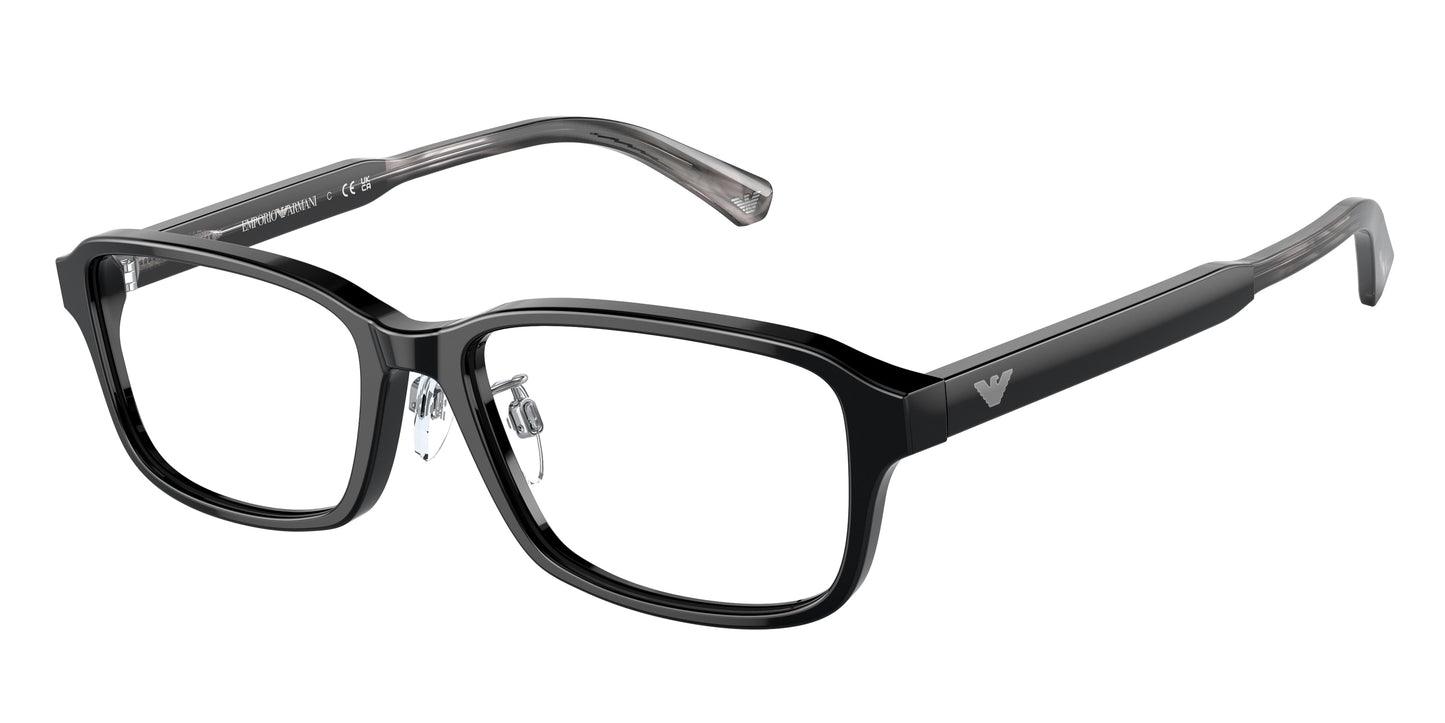 Emporio Armani EA3215D Pillow Eyeglasses  5017-Black 56-145-17 - Color Map Black