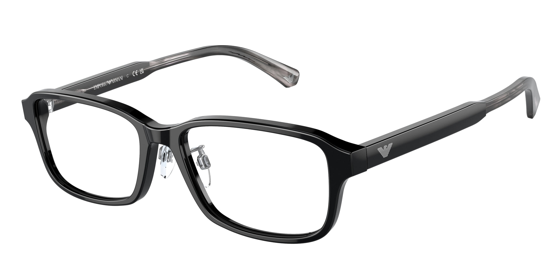 Emporio Armani EA3215D Pillow Eyeglasses  5017-Black 56-145-17 - Color Map Black