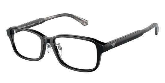 Emporio Armani EA3215D Pillow Eyeglasses  5017-Black 56-145-17 - Color Map Black