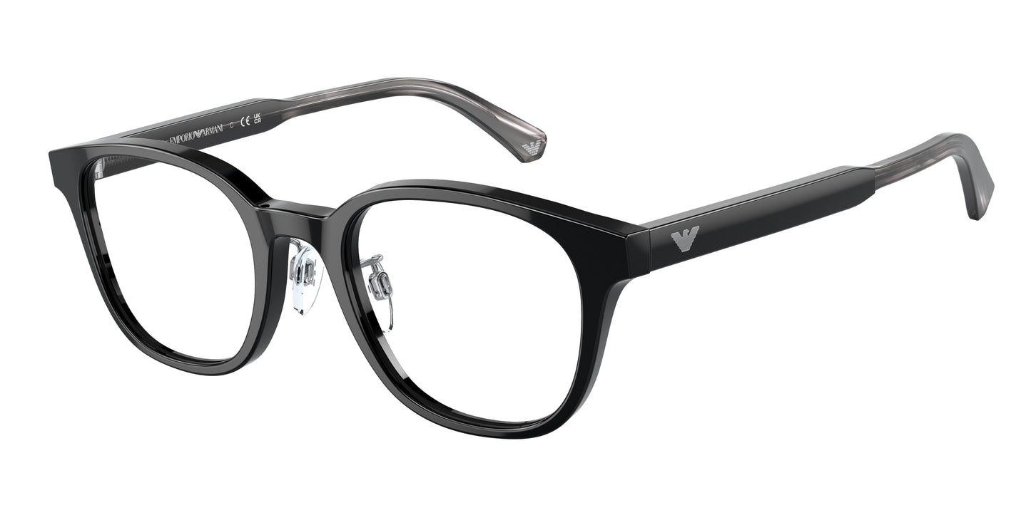 Emporio Armani EA3216D Phantos Eyeglasses  5017-Black 49-145-21 - Color Map Black