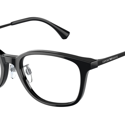 Emporio Armani EA3217D Pillow Eyeglasses  5017-Shiny Black 52-145-18 - Color Map Black