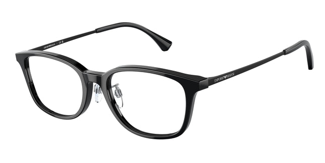 Emporio Armani EA3217D Pillow Eyeglasses  5017-Shiny Black 52-145-18 - Color Map Black