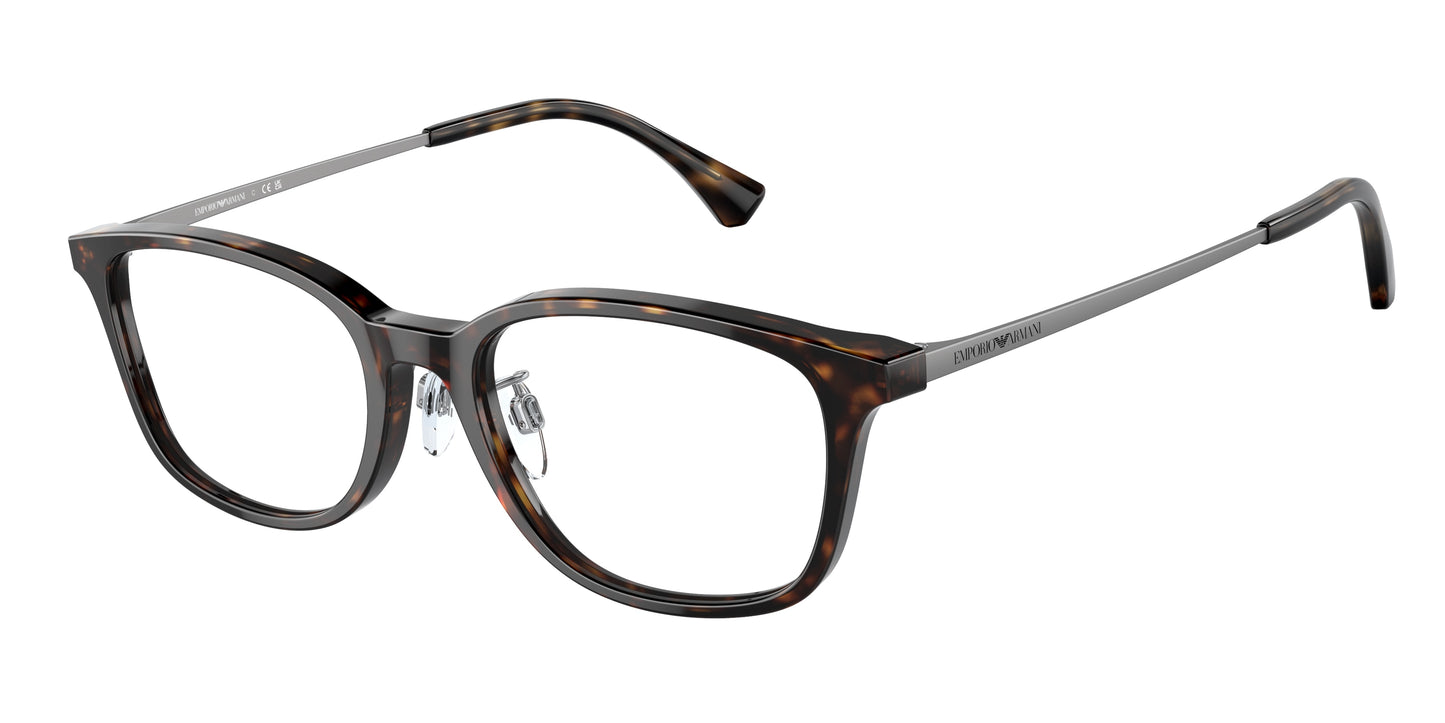 Emporio Armani EA3217D Pillow Eyeglasses  5026-Shiny Havana 52-145-18 - Color Map Tortoise