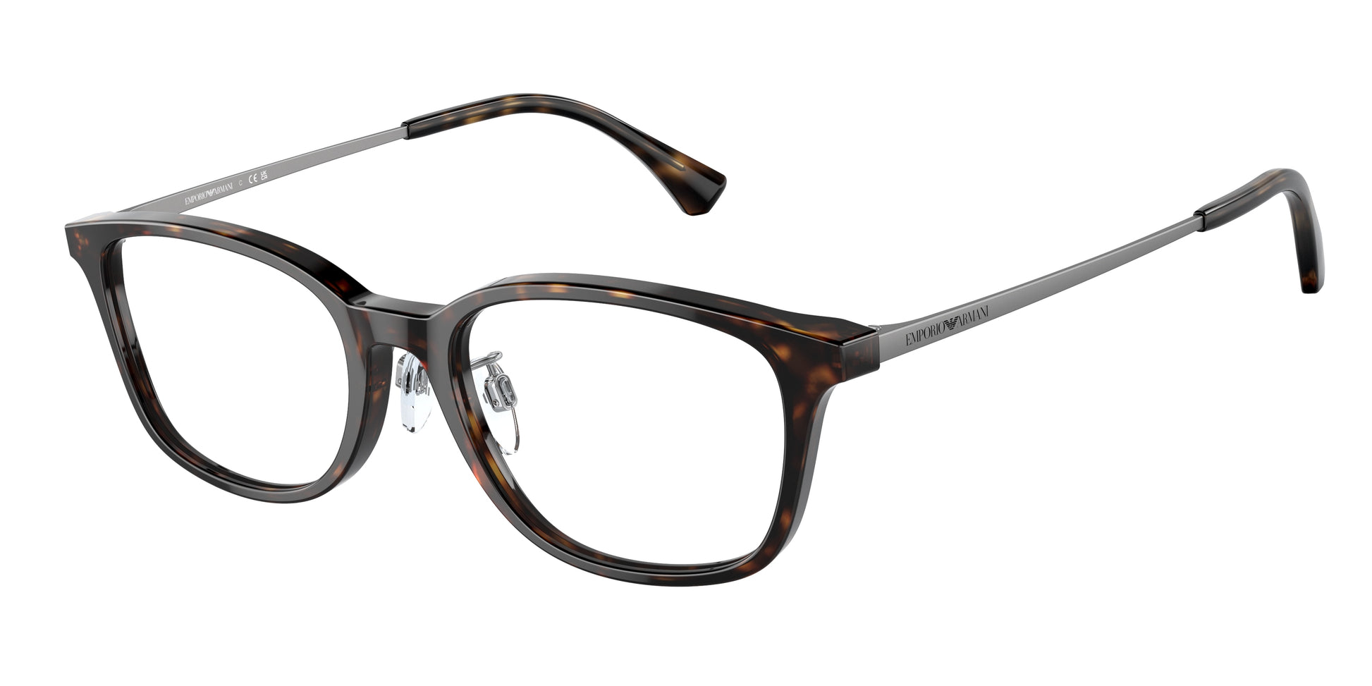 Emporio Armani EA3217D Pillow Eyeglasses  5026-Shiny Havana 52-145-18 - Color Map Tortoise