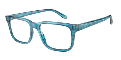 Emporio Armani EA3218 Rectangle Eyeglasses  5311-Striped Blue 55-145-17 - Color Map Blue