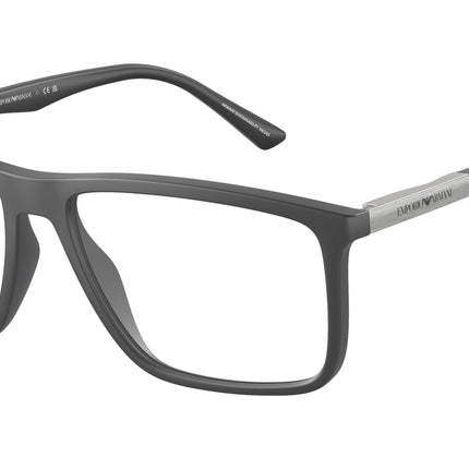 Emporio Armani EA3221 Rectangle Eyeglasses  5126-Matte Grey 54-145-16 - Color Map Grey