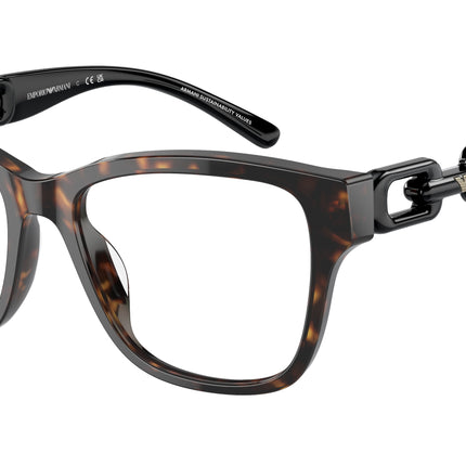 Emporio Armani EA3222U Cat Eye Eyeglasses  5026-Shiny Havana 53-140-17 - Color Map Tortoise