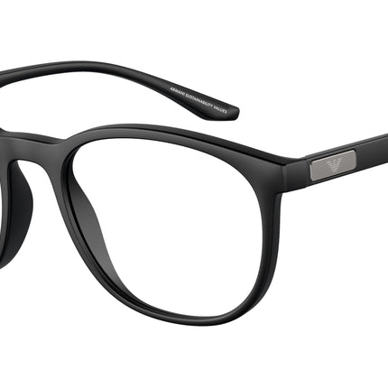 Emporio Armani EA3229 Phantos Eyeglasses  5001-Matte Black 53-145-19 - Color Map Black