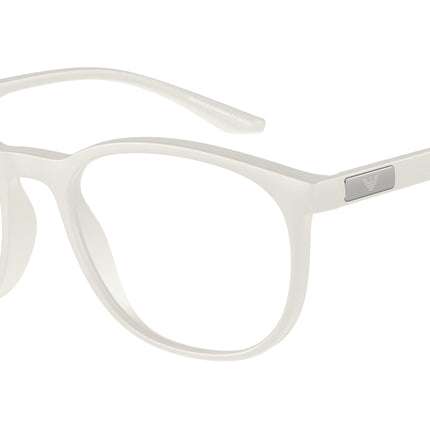 Emporio Armani EA3229 Phantos Eyeglasses  5344-Matte White 51-145-19 - Color Map White
