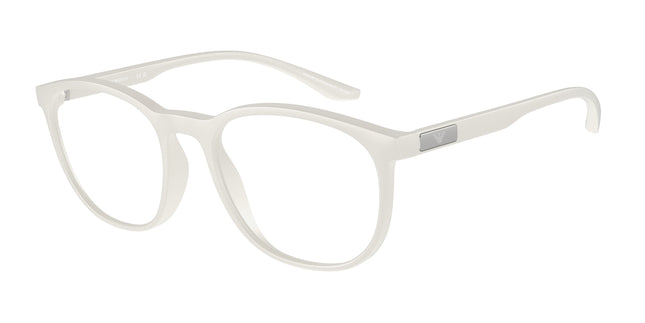Emporio Armani EA3229 Phantos Eyeglasses  5344-Matte White 51-145-19 - Color Map White