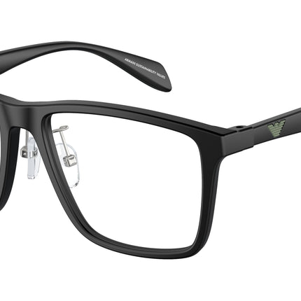 Emporio Armani EA3230F Pillow Eyeglasses  5001-Matte Black 55-145-17 - Color Map Black