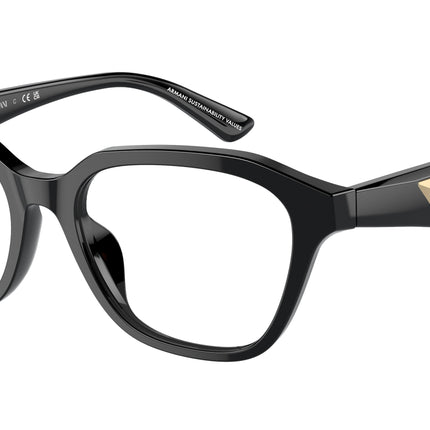 Emporio Armani EA3235U Irregular Eyeglasses  5017-Shiny Black 53-140-18 - Color Map Black